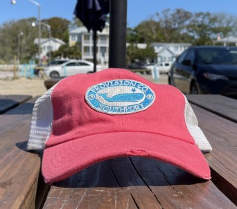 Whale Trucker Hat Pink